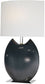Lite Source 1-Light Ceramic Table Lamp Black LS21335BLK
