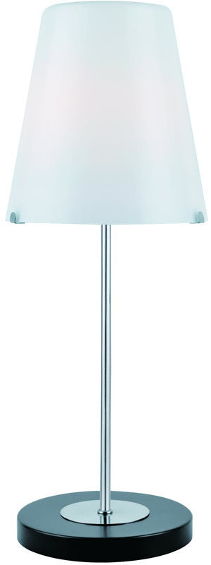 Lite Source Decker 1-Light Fluorescent Table Lamp Polished Steel LS21910
