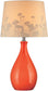 Lite Source Edaline Fluorescent Table Lamp Orange LS21489ORN
