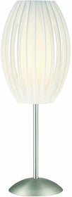 25"H Egg Table Lamp Stainless Steel