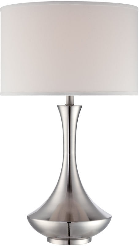 Lite Source Elisio 1-Light Table Lamp Polished Steel LS22079