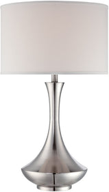 29"H Elisio 1-Light Table Lamp Polished Steel
