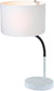 Lite Source Gillian 1-Light Table Lamp White LS22623