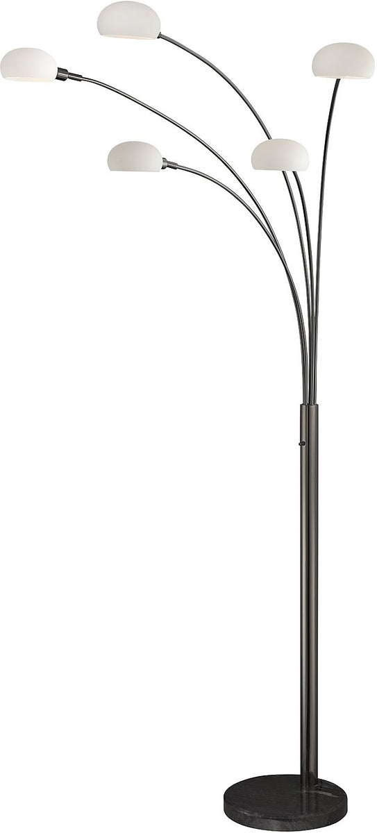Lite Source Ilario II 5-Light Arch/Tree Floor Lamp Gun Metal LS82053G