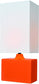 Lite Source Kara 1-Light Table Lamp Orange LS22378ORN