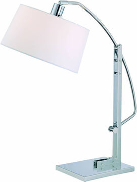 28"H Karm Fluorescent Table Lamp Chrome/White