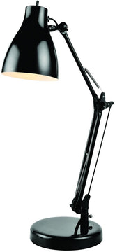 18"H Karolina 1-Light Desk Lamp Black