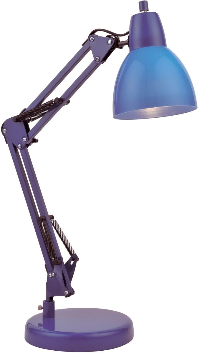 Lite Source Karsten 1-Light Fluorescent Desk Lamp Blue LS22110BLU
