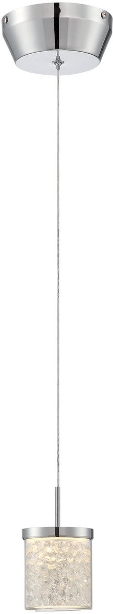 Lite Source Kristen 1-Light Mini Pendant Chrome LS19581