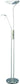 Lite Source Lucien 2/1-Light Fluorescent Torchiere Reading Lamp Polished Steel LSF9709PSFRO