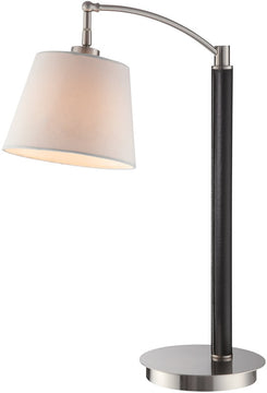 23"H Lucio 1-Light Desk Lamp Polished Steel