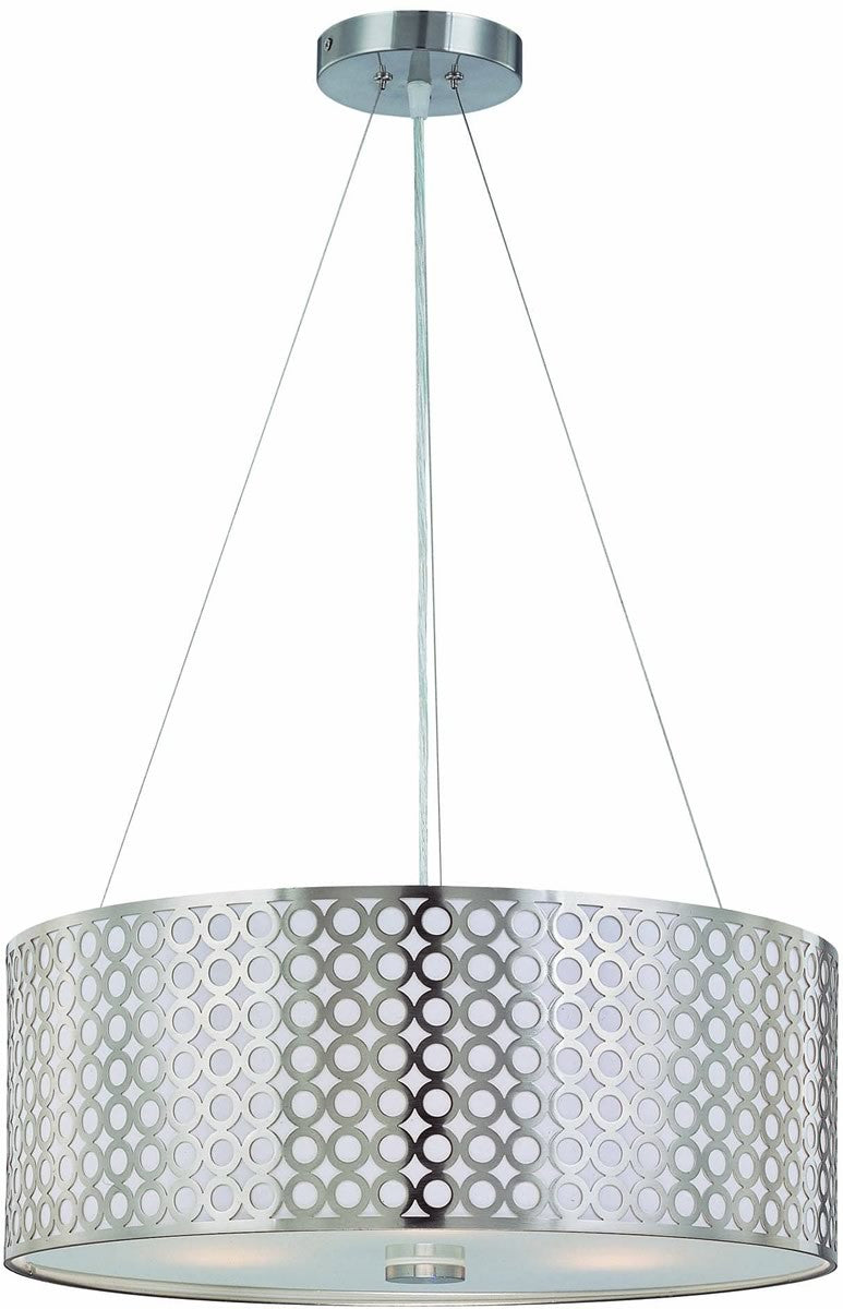 Lite Source Netto 3-Light Pendant Polished Steel LS19519PS