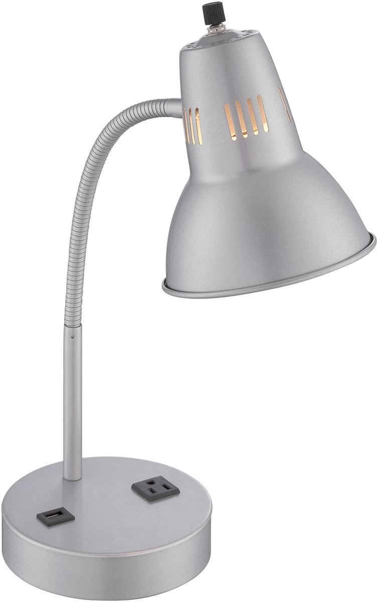 Lite Source Pagan 1-Light Table Lamps Silver LS22780SILV