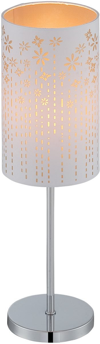 Lite Source Poppy 1-Light Table Lamps Chrome LS22720GOLD