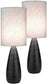 Lite Source Quatro II 2-Light Set of 2 Table Lamp Brushed Dark Bronze LS29992PK