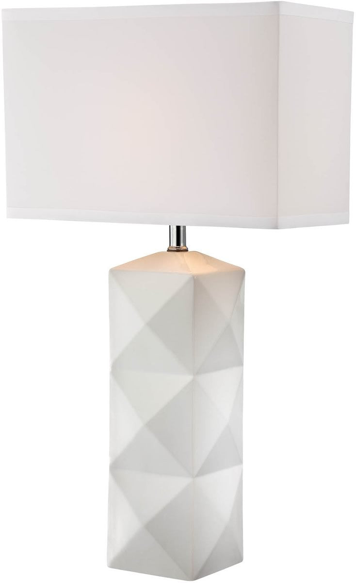 Lite Source Robena 1-Light Table Lamp White LS22239WHT