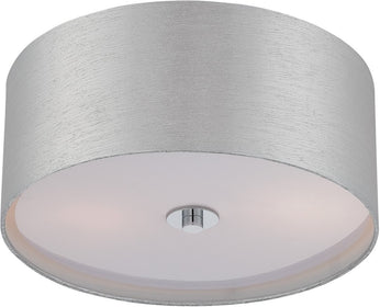 14"W Silvain 2-Light Flush Mount Chrome