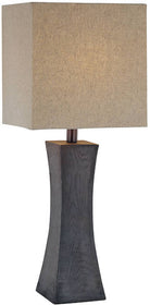 27"H 1-Light Table Lamp Dark Walnut
