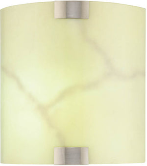 9"W nt Wall Sconce Polished Steel