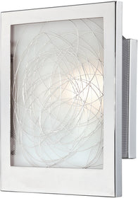 8"W Paola 1-Light Wall Lamp Chrome
