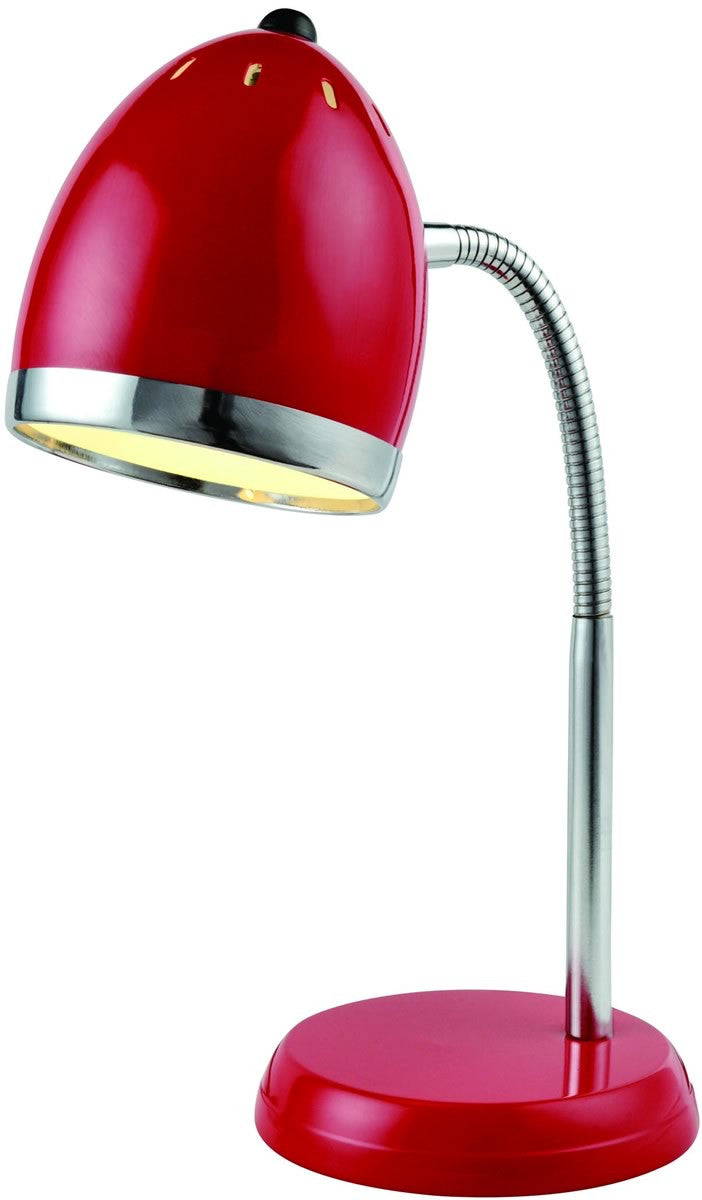 Lite Source Zachary 1-Light Fluorescent Desk Lamp Chrome LS22311RED