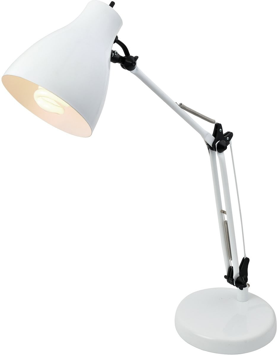Lite Source Karolina 1-Light Desk Lamp White LS22312WHT