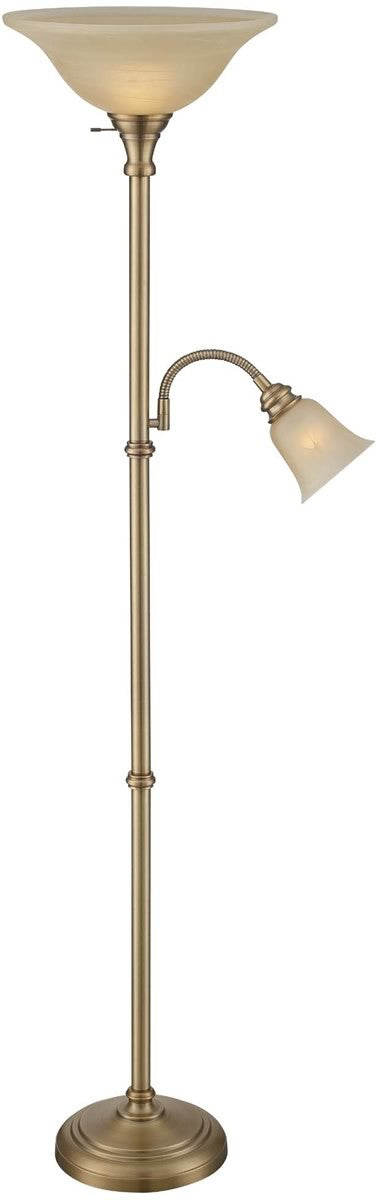 Lite Source Henley 2-Light Torchiere Lamp Antique Bronze