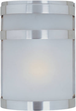 9"H Arc 1-Light Outdoor Wall Mount Stainless Steel