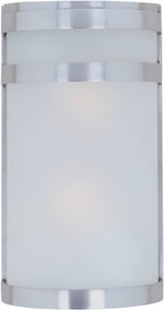 12"H Arc 2-Light Outdoor Wall Mount Stainless Steel