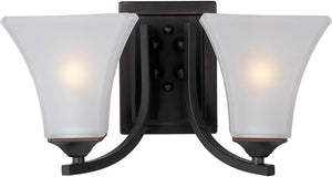 14"W Aurora 2-Light Bathroom Vanity Oil Rubbed Bronze