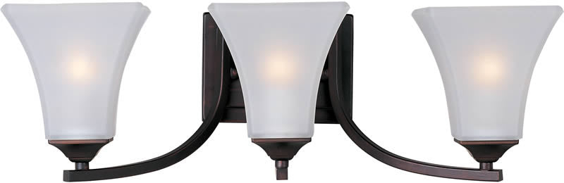 22"W Aurora 3-Light Bathroom Vanity Oil Rubbed Bronze