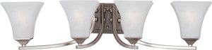 30"W Aurora 4-Light Bathroom Vanity Satin Nickel
