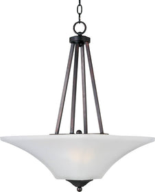 16"W Aurora 2-Light Inverted Bowl Pendant Oil Rubbed Bronze