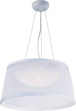 20"W Bahama 1-Light Pendant White