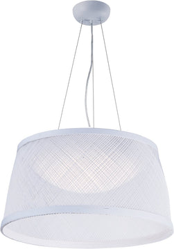24"W Bahama 1-Light Pendant White