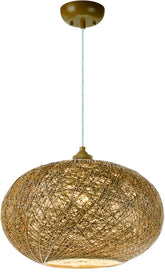 16"W Bali 1-Light Chandelier Natural