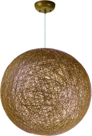 19"W Bali 1-Light Chandelier Natural