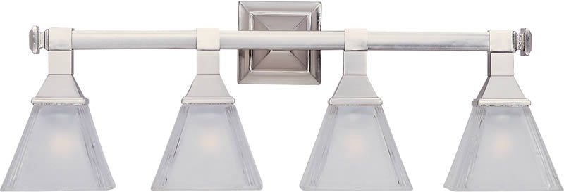 Maxim Brentwood 4-Light Bathroom Vanity Satin Nickel 11079FTSN