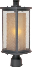 18"H Bungalow 1-Light Outdoor Post Mount Bronze