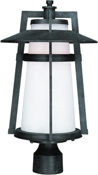 19"H Calistoga 1-Light Outdoor Post Light Adobe