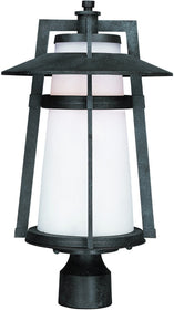 19"H Calistoga 1-Light Outdoor Post Light Adobe