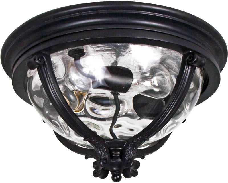 Maxim Camden VX 3-Light Outdoor Ceiling Mount Black 41420WGBK