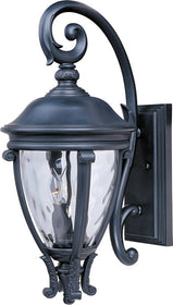 24"H Camden VX 3-Light Outdoor Wall Lantern Black