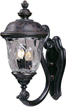 20"H Carriage House Die-Cast Aluminum 2-Light Outdoor Wall Mount Oriental Bronze