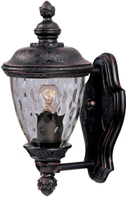13"H Carriage House Die-Cast Aluminum 1-Light Outdoor Wall Mount Oriental Bronze