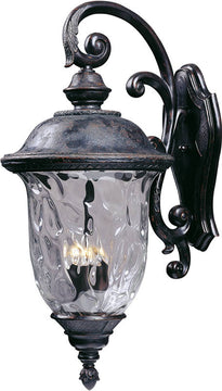 31"H Carriage House Die-Cast Aluminum 3-Light Outdoor Wall Mount Oriental Bronze