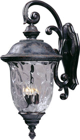 31"H Carriage House Die-Cast Aluminum 3-Light Outdoor Wall Mount Oriental Bronze
