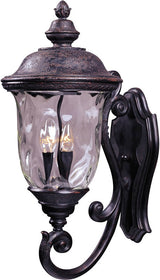 27"H Carriage House Vivex 3-Light Outdoor Wall Mount Oriental Bronze