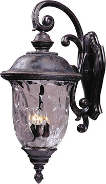 31"H Carriage House Vivex 3-Light Outdoor Wall Mount Oriental Bronze
