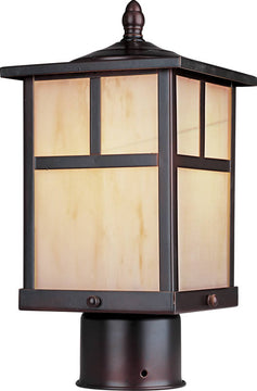 12"H Coldwater 1-Light Outdoor Pole/Post Lantern Burnished